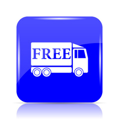 Poster - Free delivery truck icon