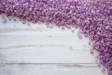 Background With Flowers Of Lilac