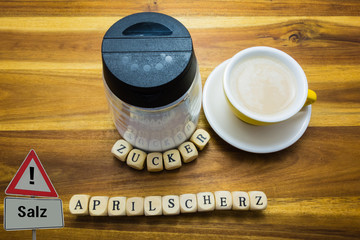 Aprilscherz mit Salz