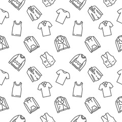 Shirt and top seamless pattern clothes