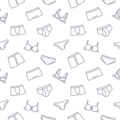 Poster - Underwear seamless pattern background