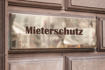 Poster - Schild 205 - Mieterschutz