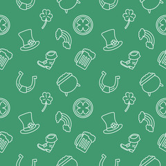 Poster - Patricks day seamless pattern holiday