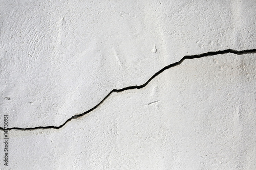 Fotografía old white cracked wall background