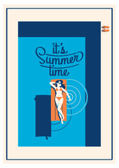 Poster - Summer Holiday and Summer Camp poster.