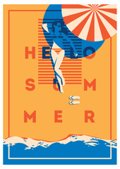 Poster - Summer Holiday and Summer Camp poster.