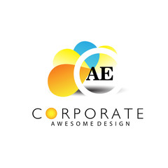 AE Letter Logo Design.Sign.Symbol.Typography