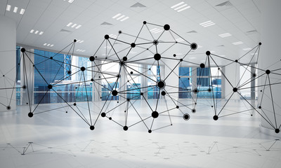 Networking and wireless connection as concept for effective modern business