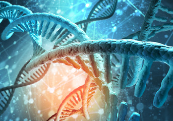 DNA molecules background