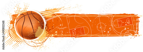 Leinwand Poster  basketball banner