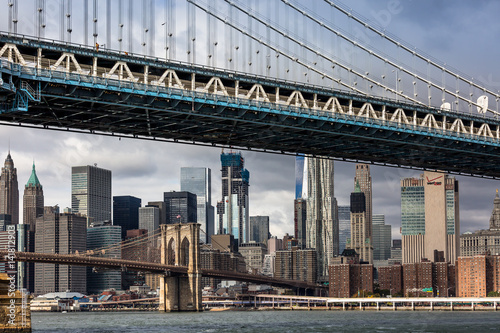 Naklejka na szafę New York Manhattan Bridge