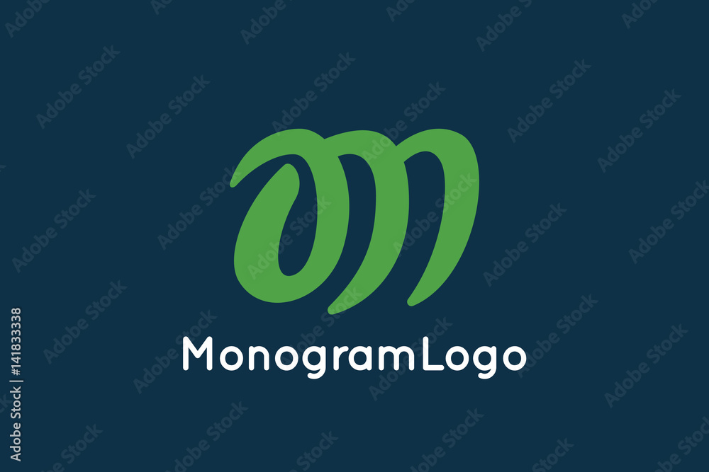Letter A and M Monogram Logo Design Vector Stock Vector | Adobe Stock
