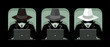 © matiasdelcarmine - black hat grey hat and white hat hackers