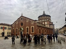 Milano, Turisti A Santa Maria Delle Grazie