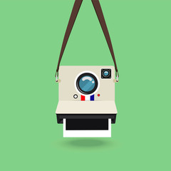 retro photo camera vector