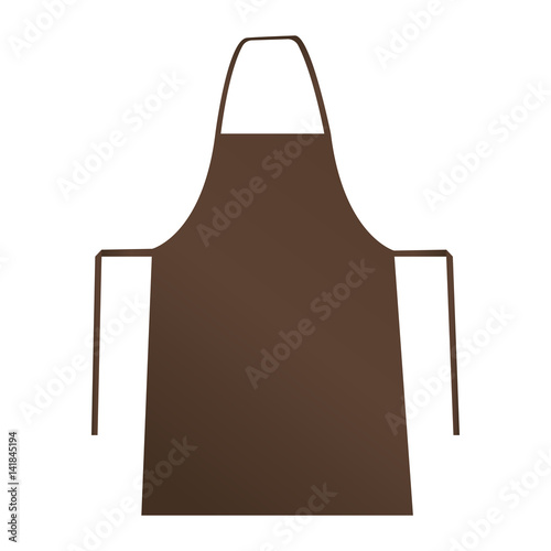Download Brown apron isolated on white background. Mockup for ...