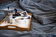 © Daria Minaeva - Coffee and breakfast in bed, cozy morning