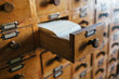 Vintage file catalog box