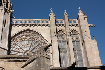 Wall Mural - Eglise Saint Nazaire dans la cité médiévale de Carcassonne, Aude, France