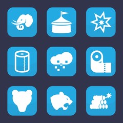 Poster - Set of 9 filled big icons