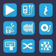 Aufkleber - Set of 9 filled player icons