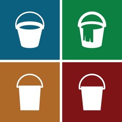 Sticker - Set of 4 pail filled icons