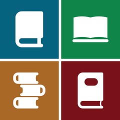 Poster - Set of 4 magazine filled icons
