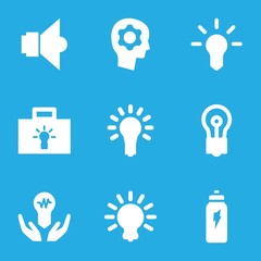 Poster - Set of 9 innovation filled icons