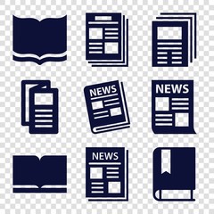 Poster - Set of 9 publication filled icons