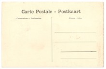Original Antique Back Side POSTCARD In French And Dutch Language (Carte Postale - Postkaart) With Space For Correspondence And Address