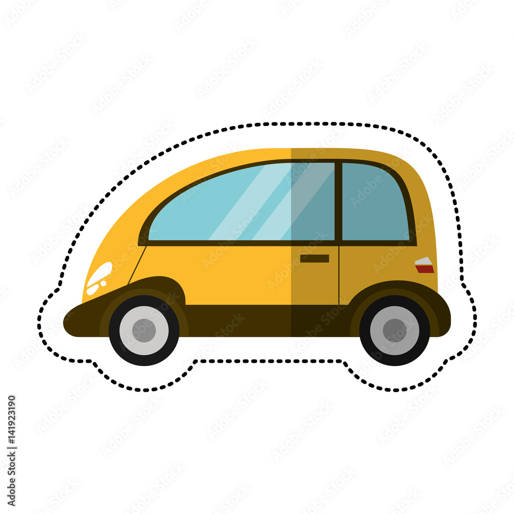eco car transport image shadow vector illustration eps 10 Stock Vector ...