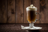 Coffee cocktail with cream