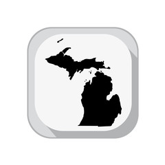 Map of the U.S. state of Michigan