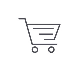 Wall Mural - Shopping Cart Line Icon