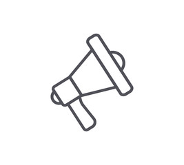 Poster - Bullhorn Line Icon