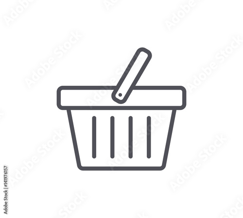 Pinturas sobre lienzo  Basket Line Icon