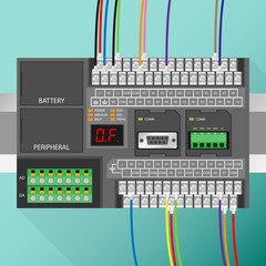 PLC with Wiring