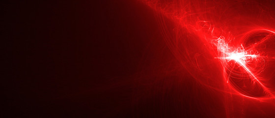 Wall Mural - red glow energy wave.