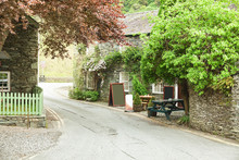 Roadside Cafe In  A Small Village Near Keswick, Lake District, Cumbria, UK.