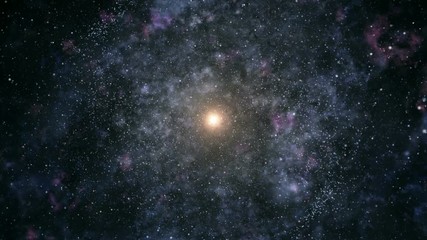 Wall Mural - seamlessly loopable travel through the galaxy