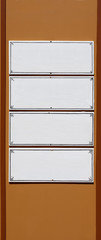Wall Mural - Four signs aligned vertically. Copy Space.