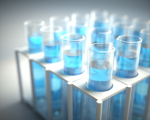Wall Mural - science test tubes