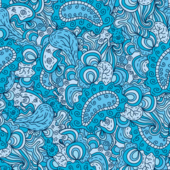 Wall Mural - Vector seamless pattern background