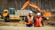 © agnormark - Road workers inspecting construction