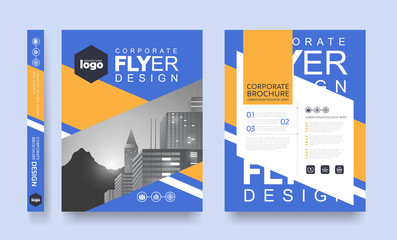 Wall Mural - poster flyer pamphlet brochure cover design layout space for photo background, vector template in a4