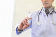 © 88studio - Doctor with syringe is preparing for medical injection, blur image for background