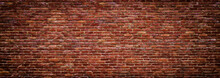 Panoramic View Of Masonry, Brick Wall As Background