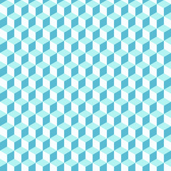 Aufkleber - Abstract background of color cubes. Vector seamless pattern