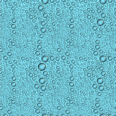 Poster - Water drops seamless vector background