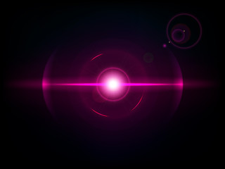 Wall Mural - magenta space explosion, cosmos burst